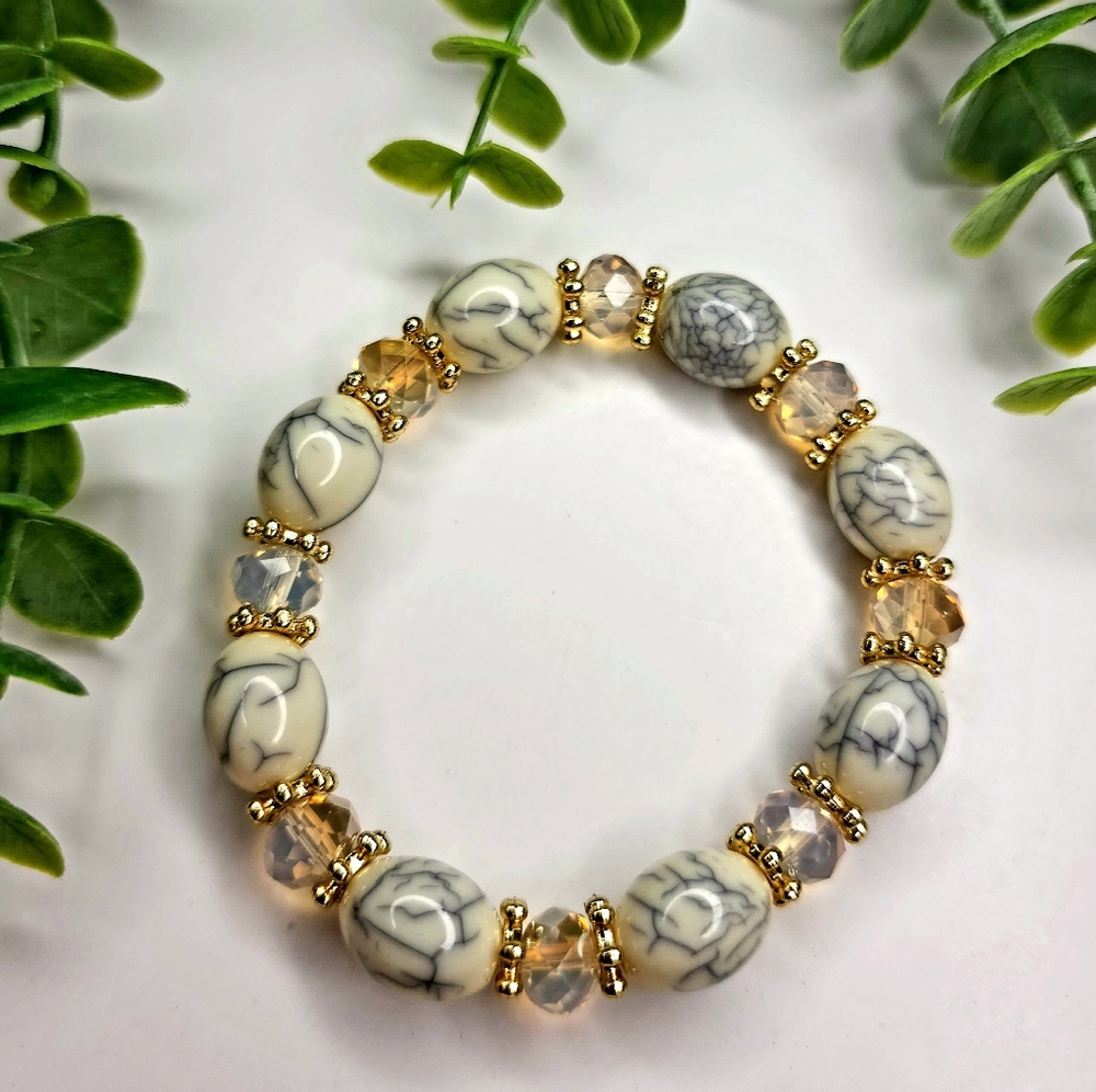Marble Beaded Bracelet